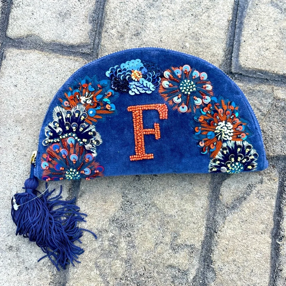 Monogram Crescent Pouch